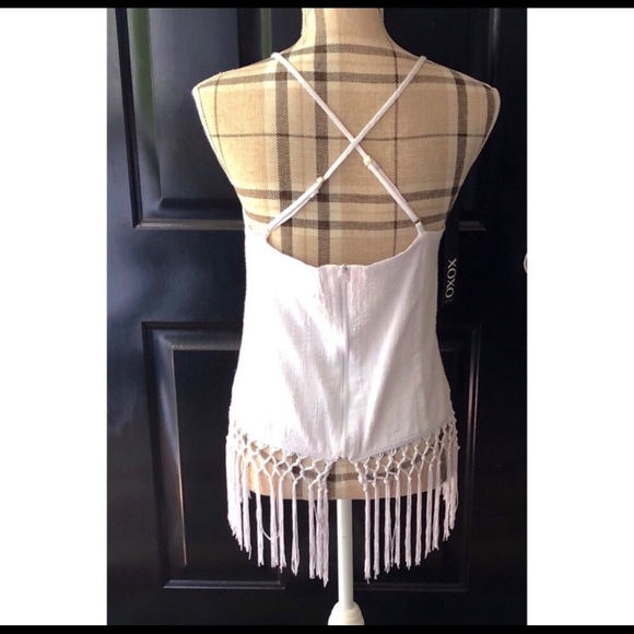 XOXO Fringe Embroidery tank top New with Tags - Picture 4 of 8